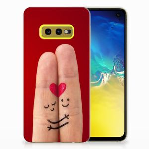 Samsung Galaxy S10e Silicone Back Cover Liefde - Origineel Romantisch Cadeau