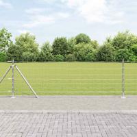 Weidehekwerk Zilver 25 x 0.8 m Gegalvaniseerd staal