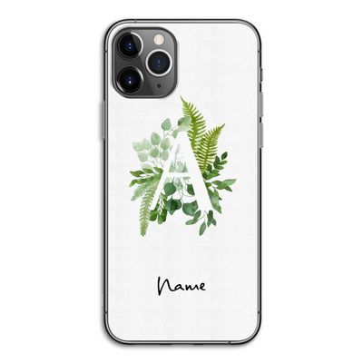 Green Brush: iPhone 11 Pro Transparant Hoesje