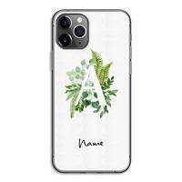 Green Brush: iPhone 11 Pro Transparant Hoesje