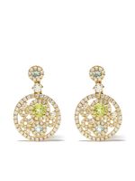 Kiki McDonough boucles d'oreilles pendantes Bubbles en or 18ct ornées de diamants - YELLOW GOLD