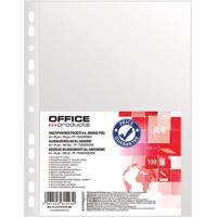 OFFICE products geperforeerde showtas, A4, 50 micron, gekorreld, pak van 100 stuks