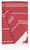 The One Towelling TH1400 Recycled Hamam Towel - Red - 100 x 180 cm