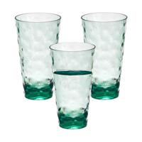 Leknes Drinkglas Gloria - 1x - transparant groen - onbreekbaar kunststof - 580 ml   -