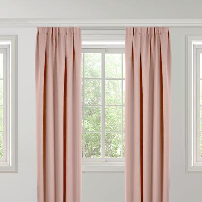 Gordijnen Verduisterend & Isolerend - Haken of Ringen - Oud Roze maat: 250 x 150 cm - materiaal: Polyether - Dekbed-Discounter.nl