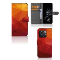 Book Case voor OnePlus 10T Polygon Red