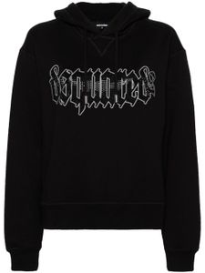 DSQUARED2 hoodie en coton à logo imprimé - Noir