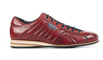 Harris Heren Sneakers in Leder (Rood)