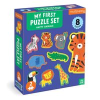 Happy Animals 2 Piece My First Puzzles - Puzzel;Puzzel (9780735376458) - thumbnail