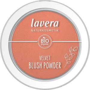 Lavera Velvet blush powder rosy peach 01