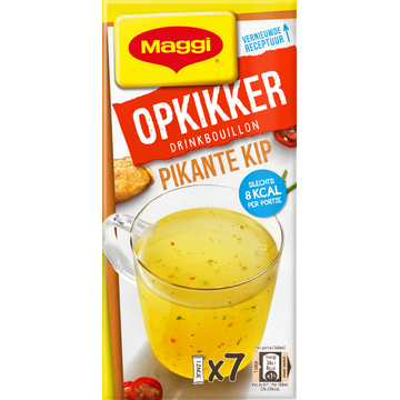 MAGGI Opkikker Drinkbouillon Pikante Kip 7 x 3,7 g bij Jumbo
