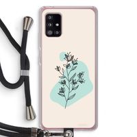 Violets are blue: Samsung Galaxy A51 5G Transparant Hoesje met koord