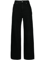 Alexander Wang pantalon brodé à coupe droite - Noir