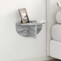 Wandplank Grijs Sonoma 38 x 19 x 19 cm Bewerkt hout