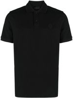 Moncler polo à patch logo - Noir