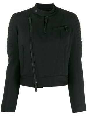 DSQUARED2 veste de moto crop - Noir