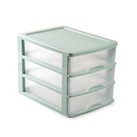 PlasticForte Ladeblok - groen - 3 lades - L35,5xB27xH26 - bureau organizer