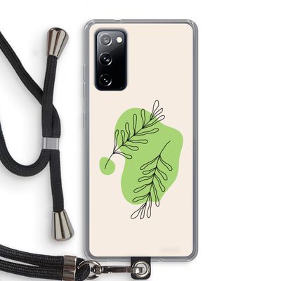 Beleaf in you: Samsung Galaxy S20 FE / S20 FE 5G Transparant Hoesje met koord