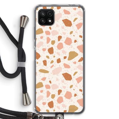 Terrazzo N°18: Samsung Galaxy A22 5G Transparant Hoesje met koord