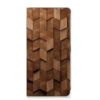Book Wallet Case voor Nokia XR21 Wooden Cubes