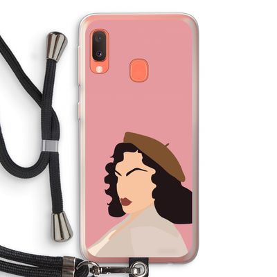 Confidence: Samsung Galaxy A20e Transparant Hoesje met koord