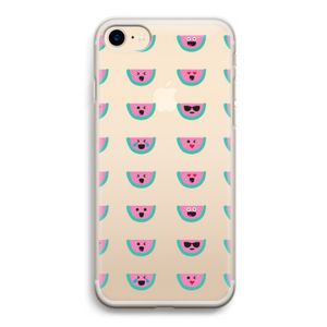 Smiley watermeloenprint: iPhone 7 Transparant Hoesje
