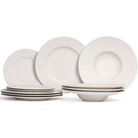 Villeroy & Boch Serviesset Manufacture Rock - Wit - 12-delig