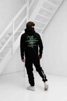 Off The Pitch Neo Trainingspak Heren Zwart/Groen - Maat XL - Kleur: ZwartGroen | Soccerfanshop