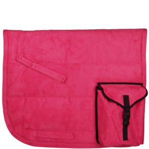 QHP Puffpad Tasje zadeldek fuchsia maat:full