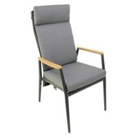Lakeshore verstelbare dining stoel midnight grey - Oosterik home