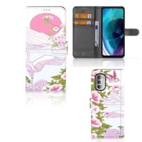 Motorola Moto G51 5G | Telefoonhoesje | Met pasjeshouder | Bird Standing