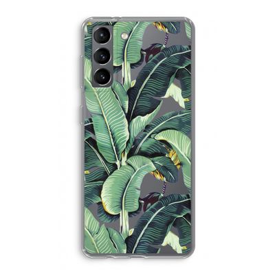 Bananenbladeren: Samsung Galaxy S21 Transparant Hoesje