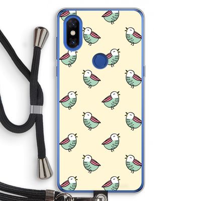 Vogeltjes: Xiaomi Mi Mix 3 Transparant Hoesje met koord