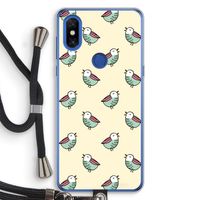 Vogeltjes: Xiaomi Mi Mix 3 Transparant Hoesje met koord