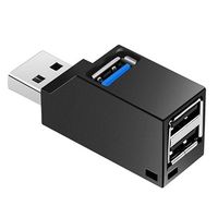 USB 3.0 Hubsplitter 1x3 - 1x USB 3.0, 2x USB 2.0 - Zwart - thumbnail