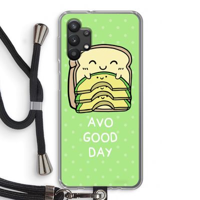 Avo Good Day: Samsung Galaxy A32 5G Transparant Hoesje met koord