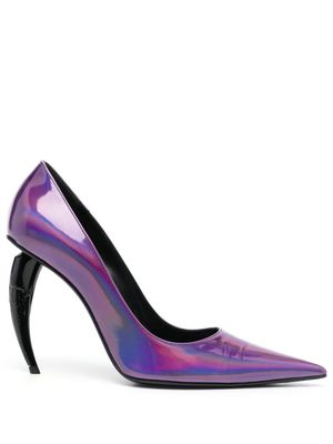 Roberto Cavalli escarpins à détail Tiger Tooth signature - Violet