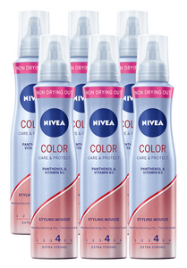 Nivea Color Care & Protect Styling Mousse Voordeelverpakking