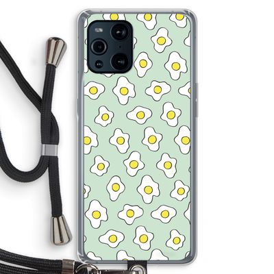 Spiegeleitjes: Oppo Find X3 Transparant Hoesje met koord