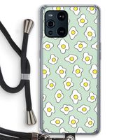 Spiegeleitjes: Oppo Find X3 Transparant Hoesje met koord