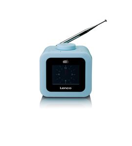 DAB+/FM Wekkerradio met een kleuren display Lenco Blauw