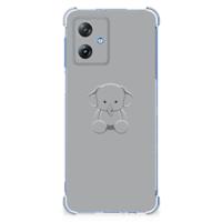 Motorola Moto G54 Stevig | Bumper Hoesje | Grijs Baby Olifant
