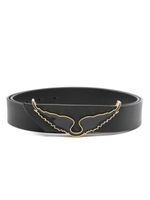 Zadig&Voltaire ceinture Borderline à boucle ailes - Noir