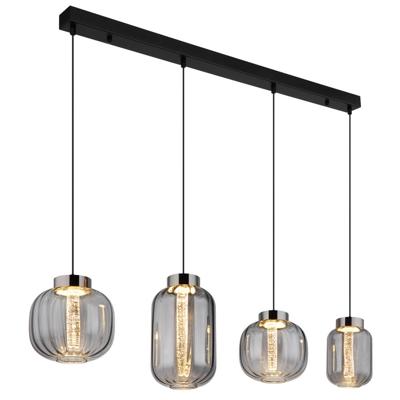 Globo HanglampFluoro 4-lichts zwart - 15746-4H