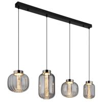 Globo HanglampFluoro 4-lichts zwart - 15746-4H