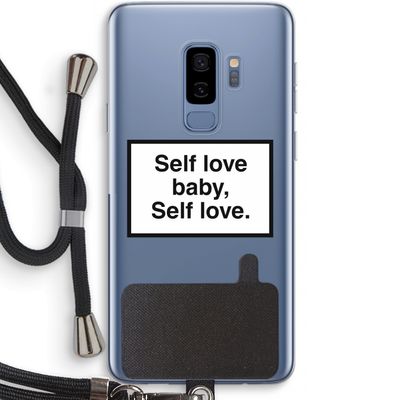 Self love: Samsung Galaxy S9 Plus Transparant Hoesje met koord