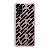Zwarte vegen: Samsung Galaxy A51 5G Transparant Hoesje