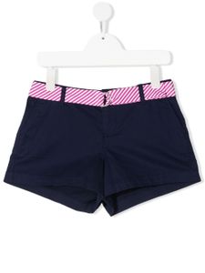 Ralph Lauren Kids short à ceinture rayée - Bleu