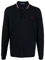 Fred Perry polo en coton à logo brodé - Bleu