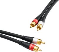 Oehlbach SL RCA CABLE 0,75 M Luidspreker kabel Zwart - thumbnail